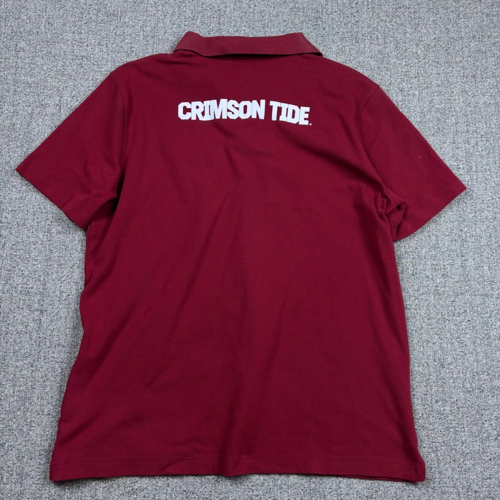 Alabama Crimson Tide Nike Polo Shirt Mens XL NCAA Football Cotton Pique